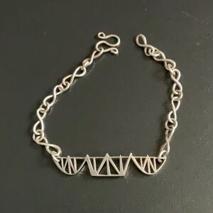7” Sterling silver Firth Bridge artisan bracelet